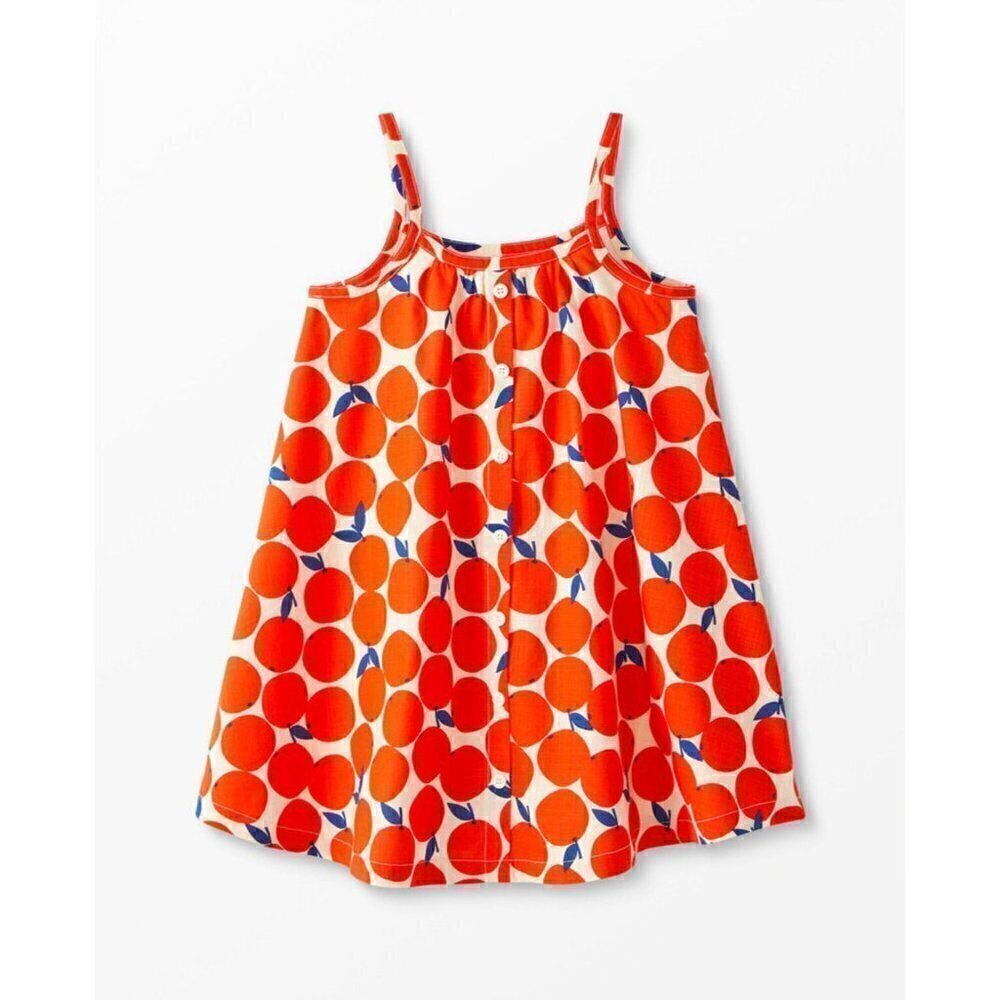 Hanna Andersson Girl Woven Blue Floral Dress 8 Years 130 Cm